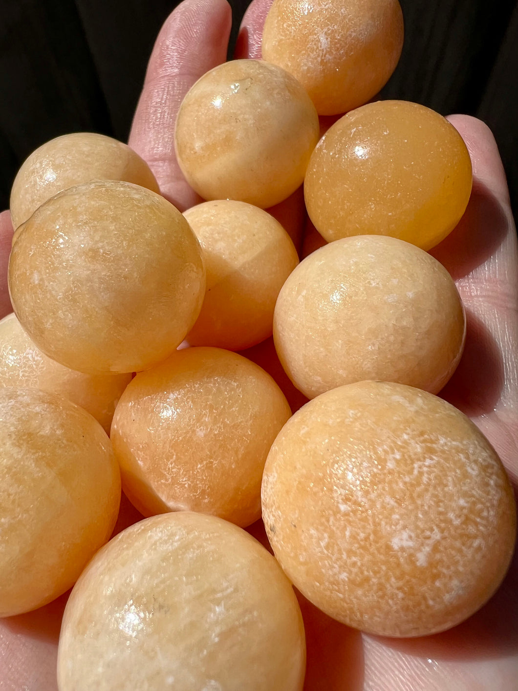 Honey Calcite Sphere