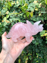 Load image into Gallery viewer, Rose Quartz Triceratops

