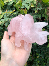 Load image into Gallery viewer, Rose Quartz Triceratops

