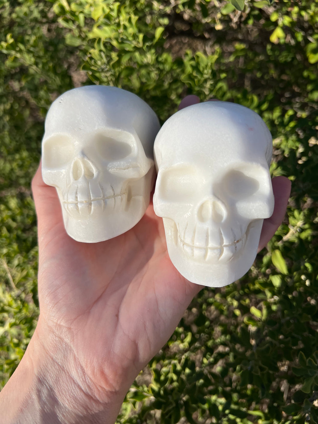 White Jade Skull